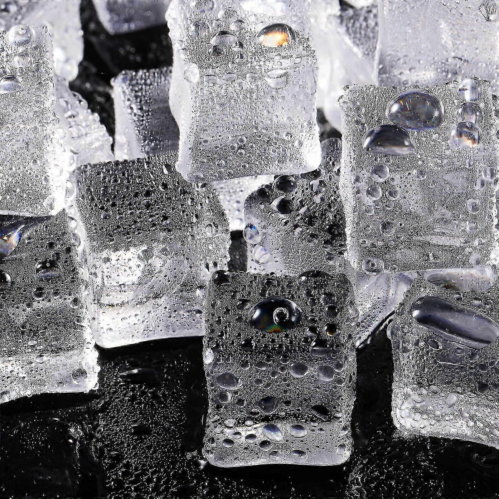 100 pezzi di ghiaccio falso chiaro cubetti di ghiaccio acrilico quadrato gemme acriliche trasparenti rocce di ghiaccio falso cubetti di ghiaccio display di nozze display vaso