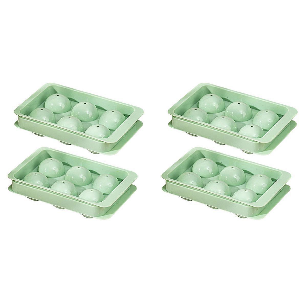 Large Ice Square Molds, 2 INCH Space-saving Ice Square Mold,green