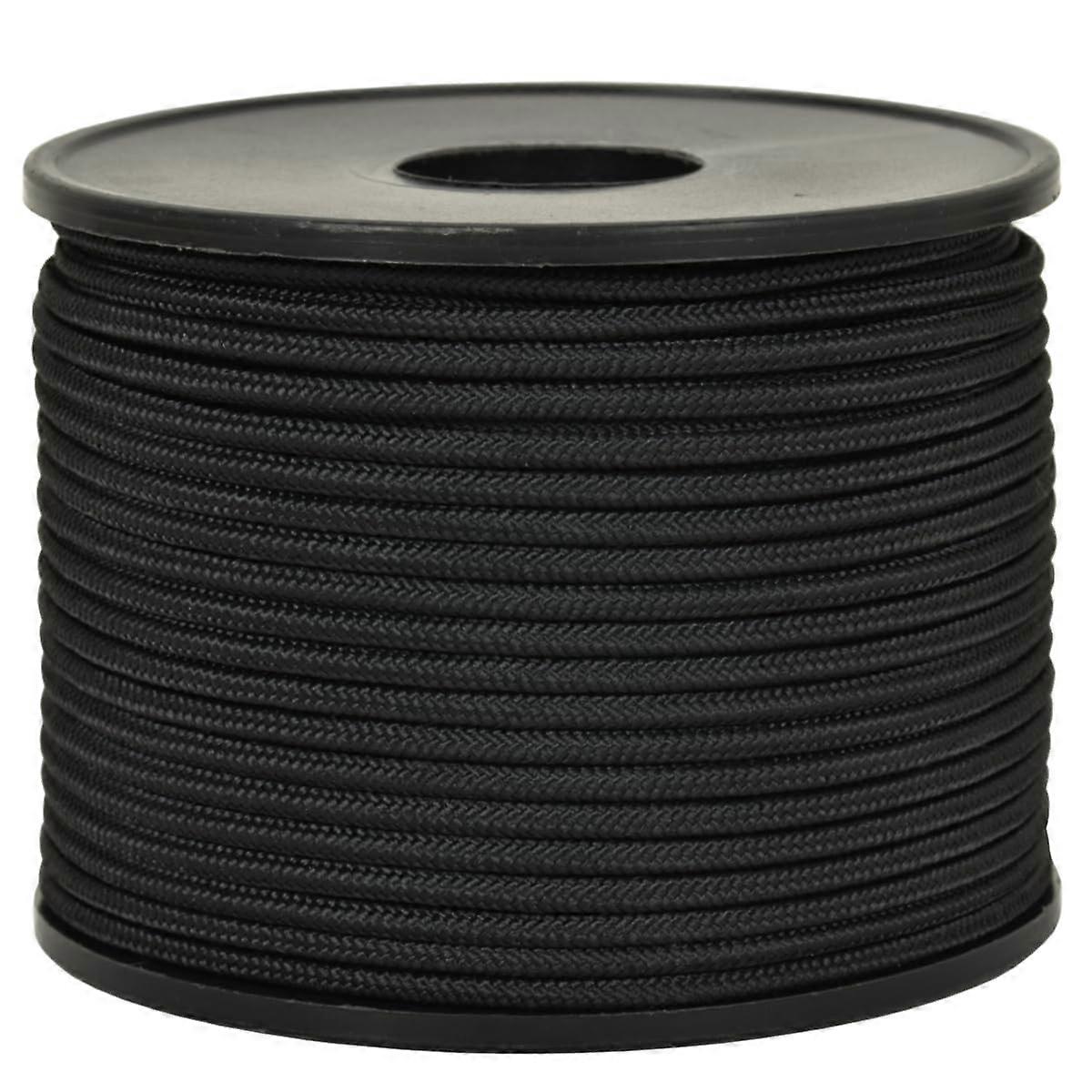® Dyneema SK75 006091325 رصاص الغوص, غطاء مضفر مصنوع من البوليستر عالي القوة, قطر 1.5 مم, 25 م, أسود المرجع: 6029