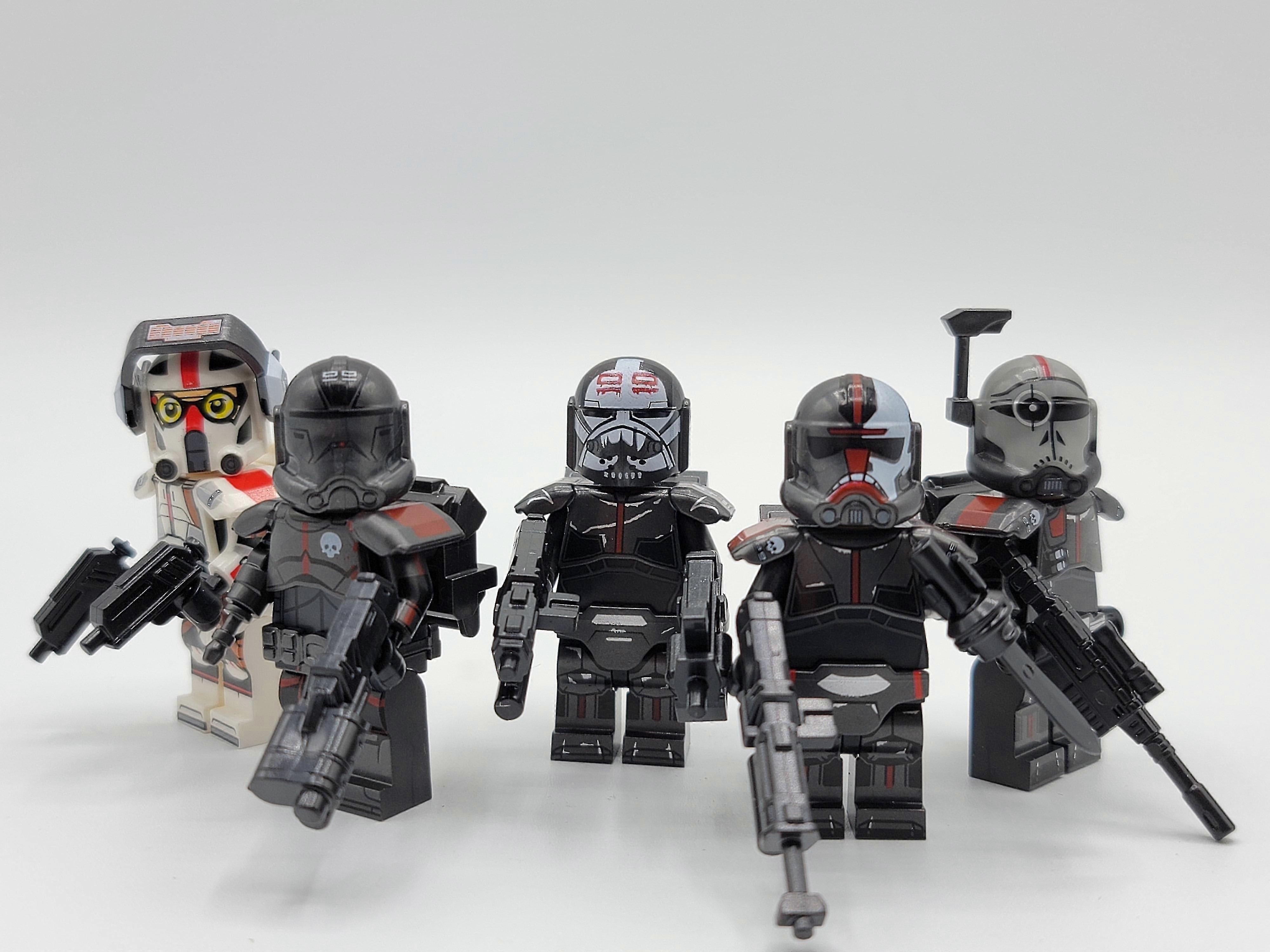 Star Wars Bad Batch aangepaste minifiguur 5-pack