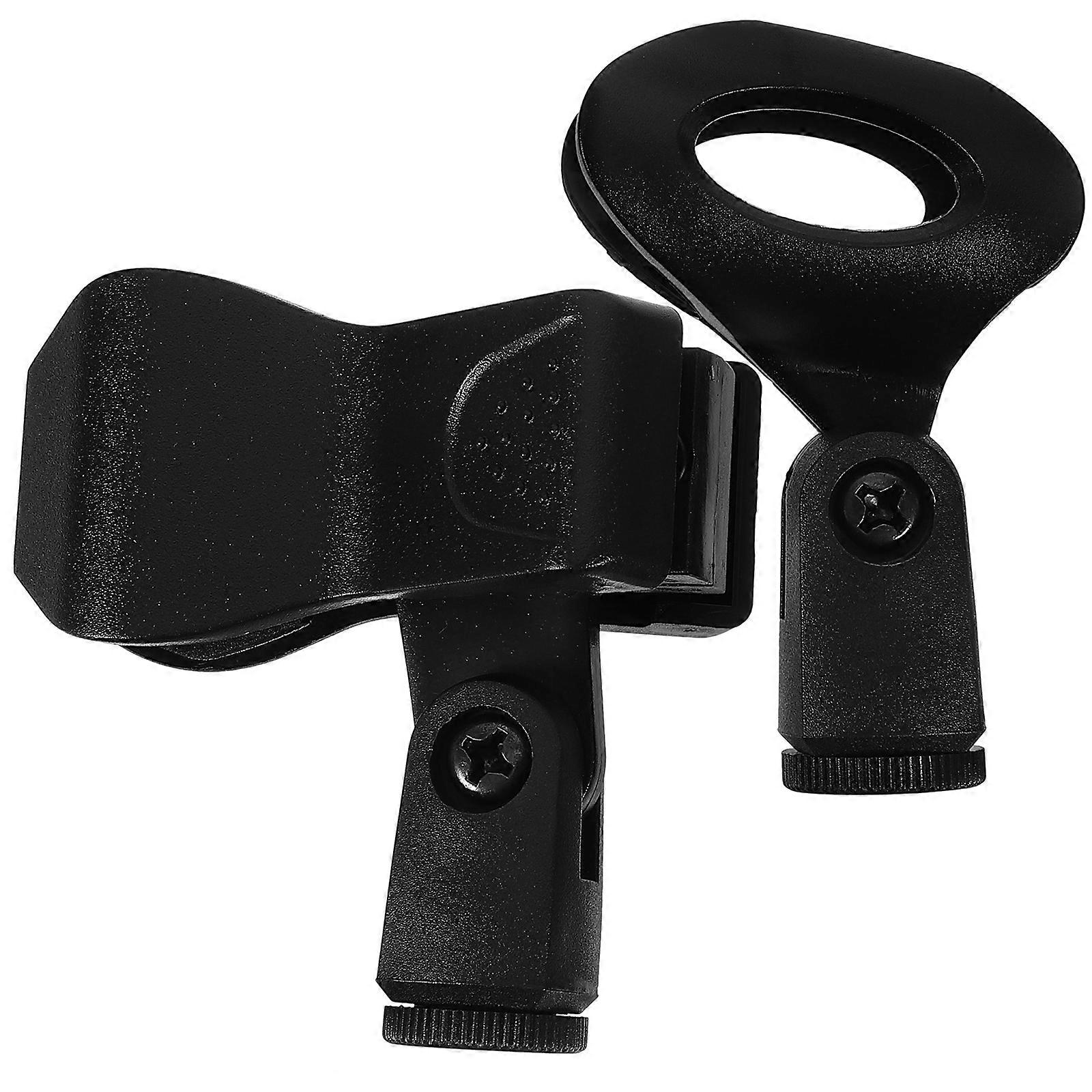 Mic Clip for Stand Prevent Slipping Durable Construction Plastic 2Pcs