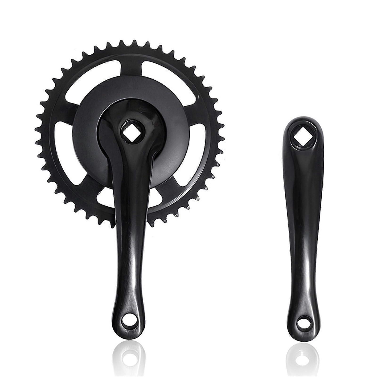 UPGRADES Bike Crank CHAINRING Set 44 TEETH SINGLE Speed Bicycle Crank Multifunction 44T Bicycle Crank for Upgrading