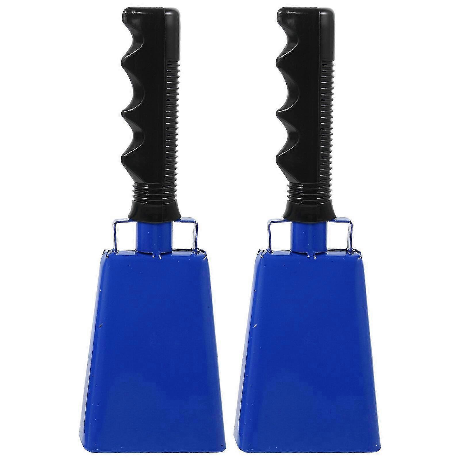 2 قطعة Cowbell Instrument Noisemakers هتاف جرس لألعاب كرة القدم الأحداث الرياضية
