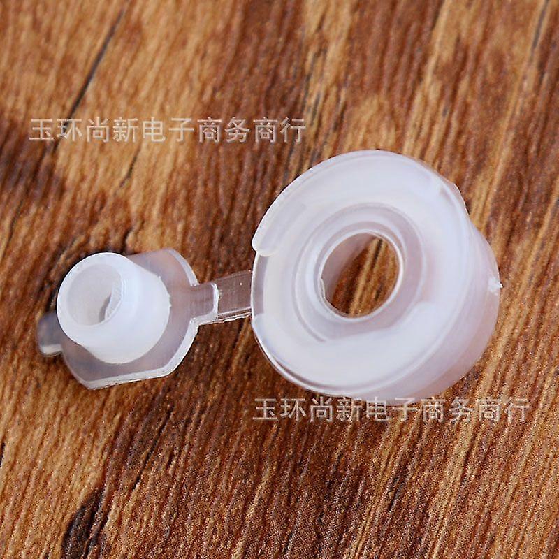50pcs Plastic Inner Stopper Reusable Hole Stoppers Replacement Round End Cap With Flip Plug For Vials Bottles Pipes Cosmetics Dispenser Home Kitchen