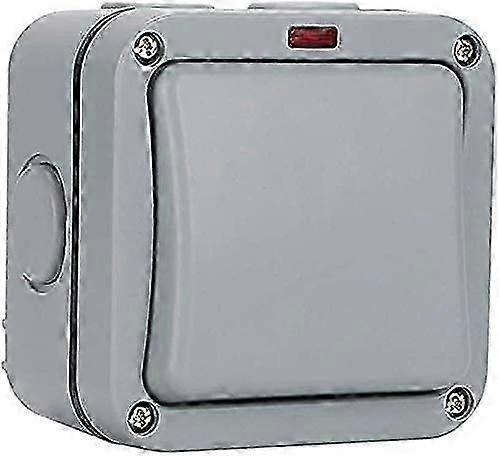 Workshop Waterproof Outdoor Switch - Switch - Indicator - 20a - Ip65 Suitable For Garden  Balcony