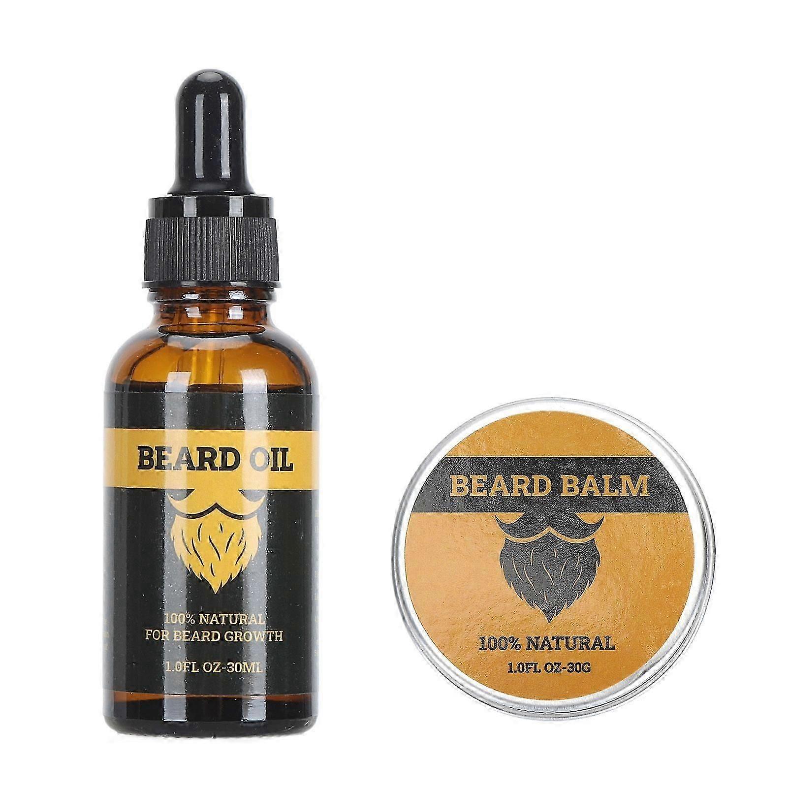 2025 Latest Model Beard Wax Oil Set Hydrating Nourishing Moisturizing Beard St...