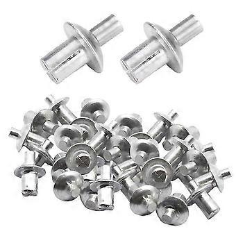 100PCS Aluminum Alloy Drive Rivets Hammer Drive Expansion Aluminum Nail Head Piercing Rivet Gypsum B Edition 0630