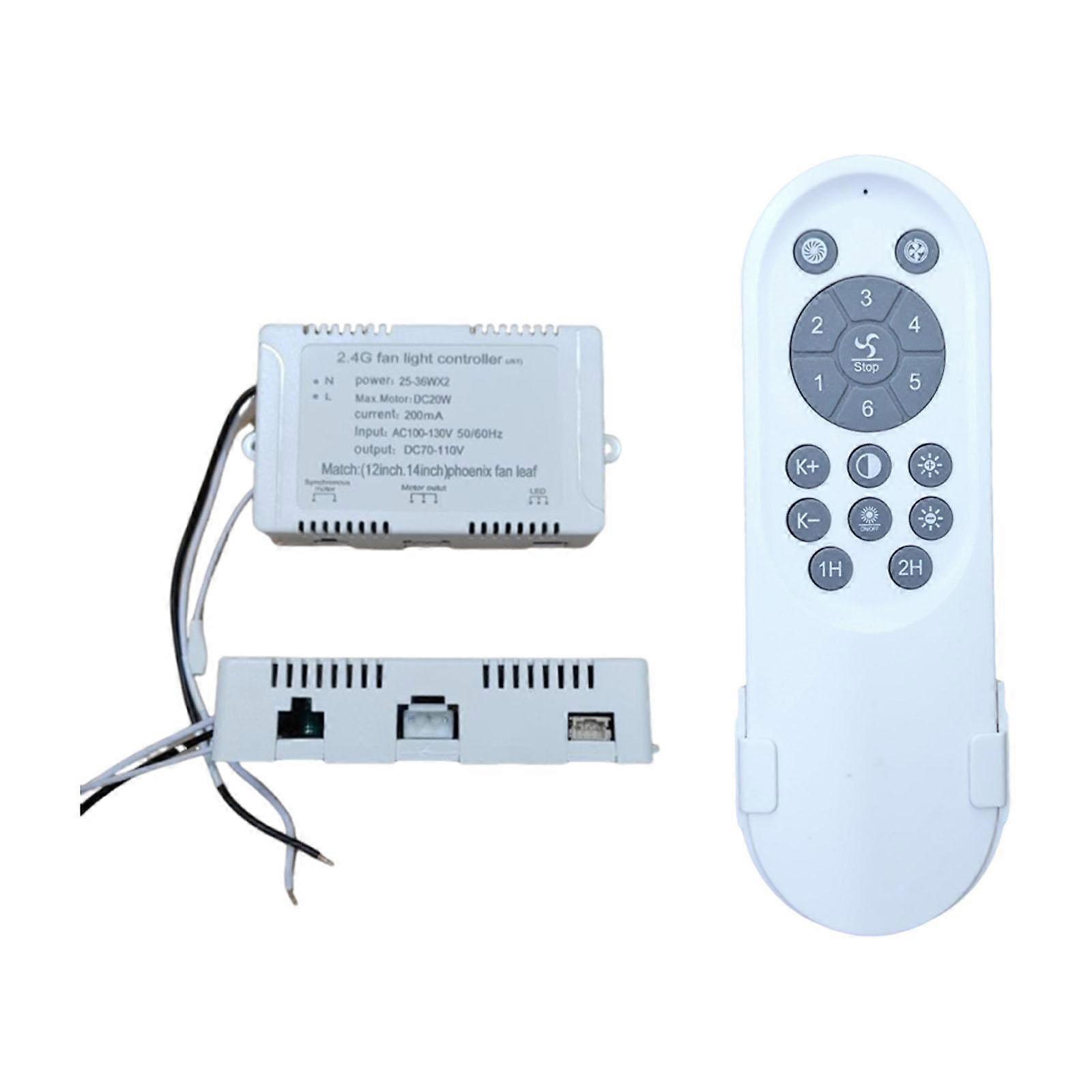 Remote Control for Ceiling Fans 24V White for Dlg-fsd25 Dlg-fsd22 Dlg-fsd36