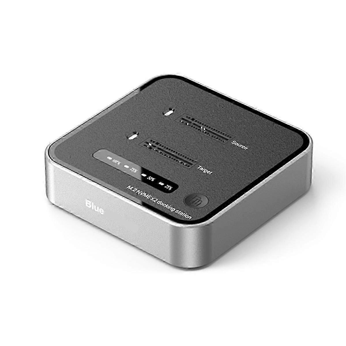 M2 20Gbps Two Bay SSD Docking Station Dual Bay Offline USB C EU Plug