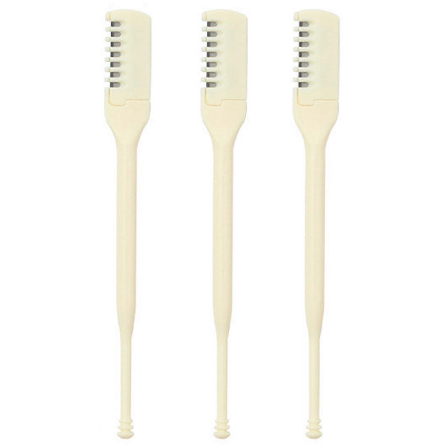 Nose Hair Trimmer 3 Pack, 2 in 1 360 Degree Rotating Trimmer with Earphones, Double-Sided Manual Tool for Men