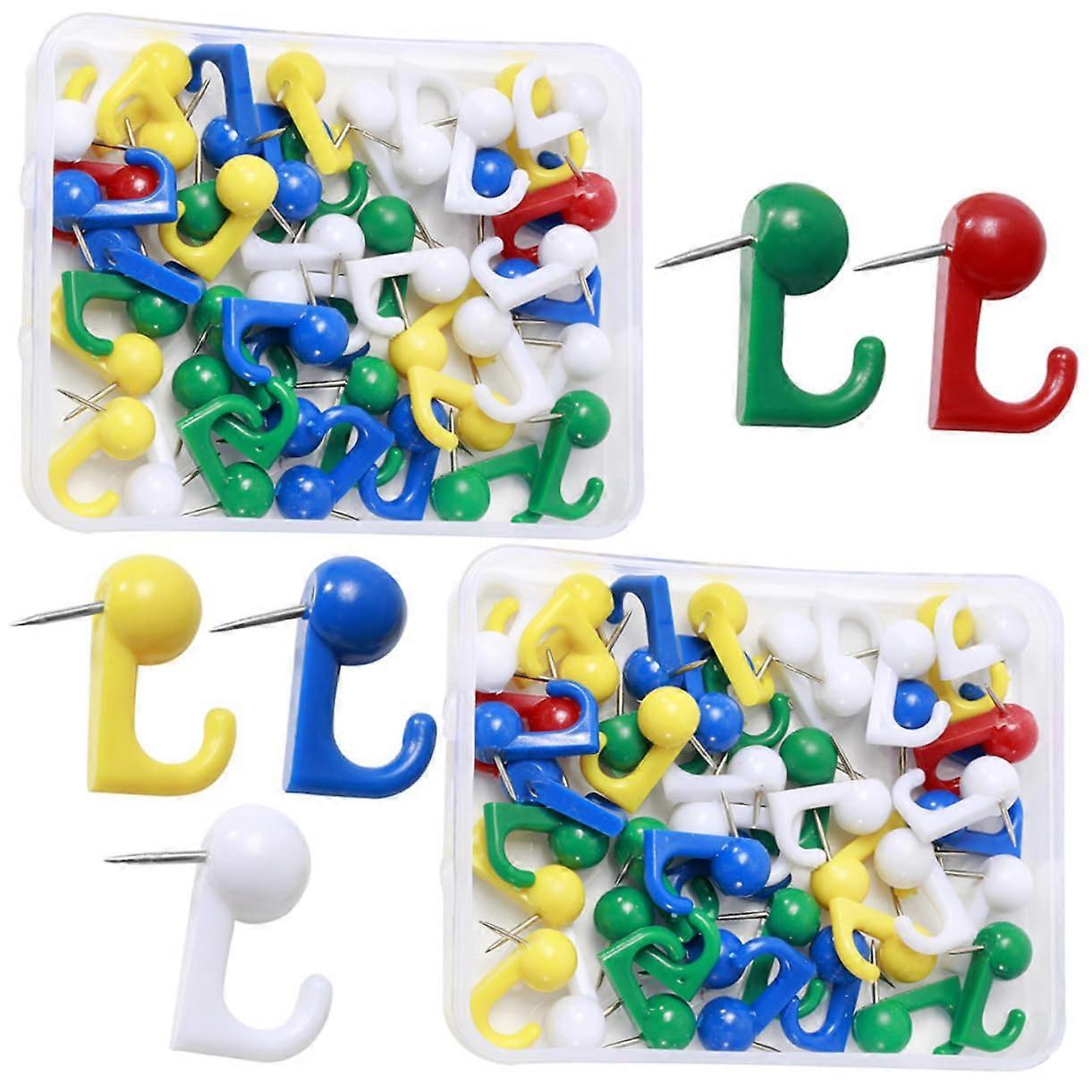 Push Pins with Large Head for Cork Boards, Versatile Office and School Tack, Easy to Use, Space-Saving, Ideal for Notes and Cards