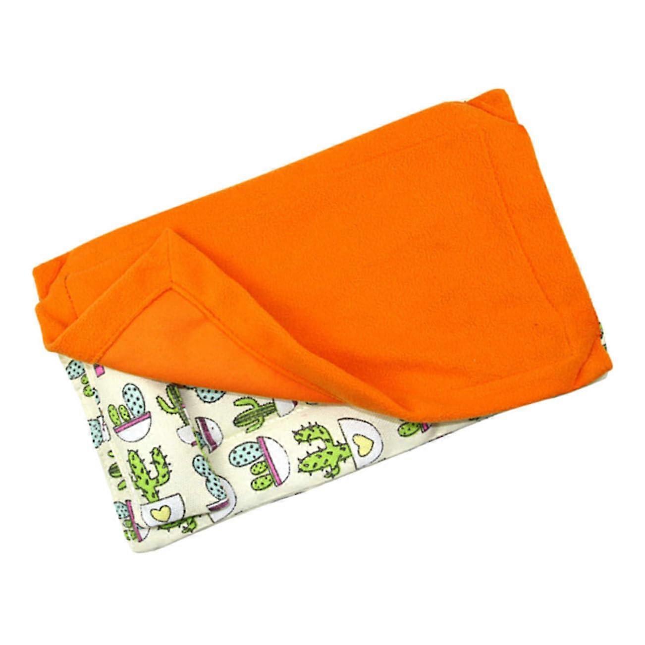Guinea Pig Bed Cuddly Lizard Sleeping Mat For Small Reptiles Hamsters And Guinea Pigs Orange