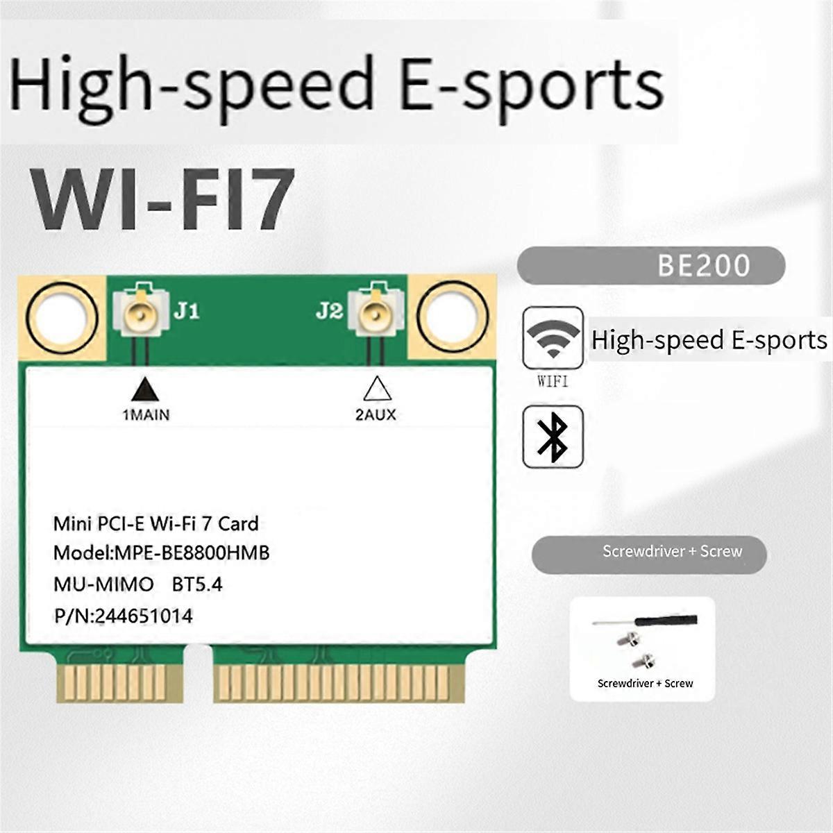 Wireless Network Wifi Card Adapter WiFi 7 Mini-Pcie Adapter