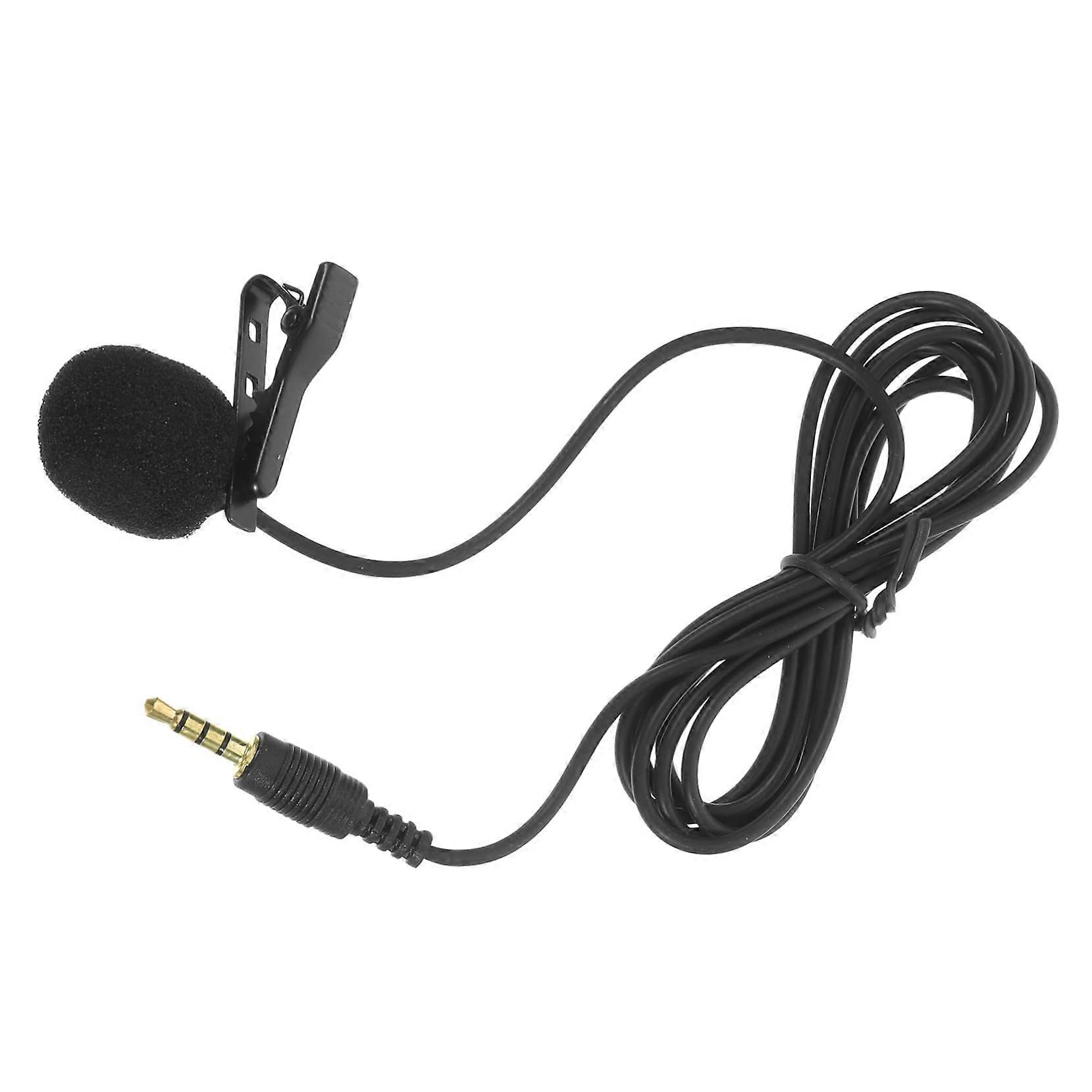 Lapel Microphone for Smartphones Lavalier Microphone with Clip for Interviews Podcasts Recording Clear Sound Compatible with Tablets