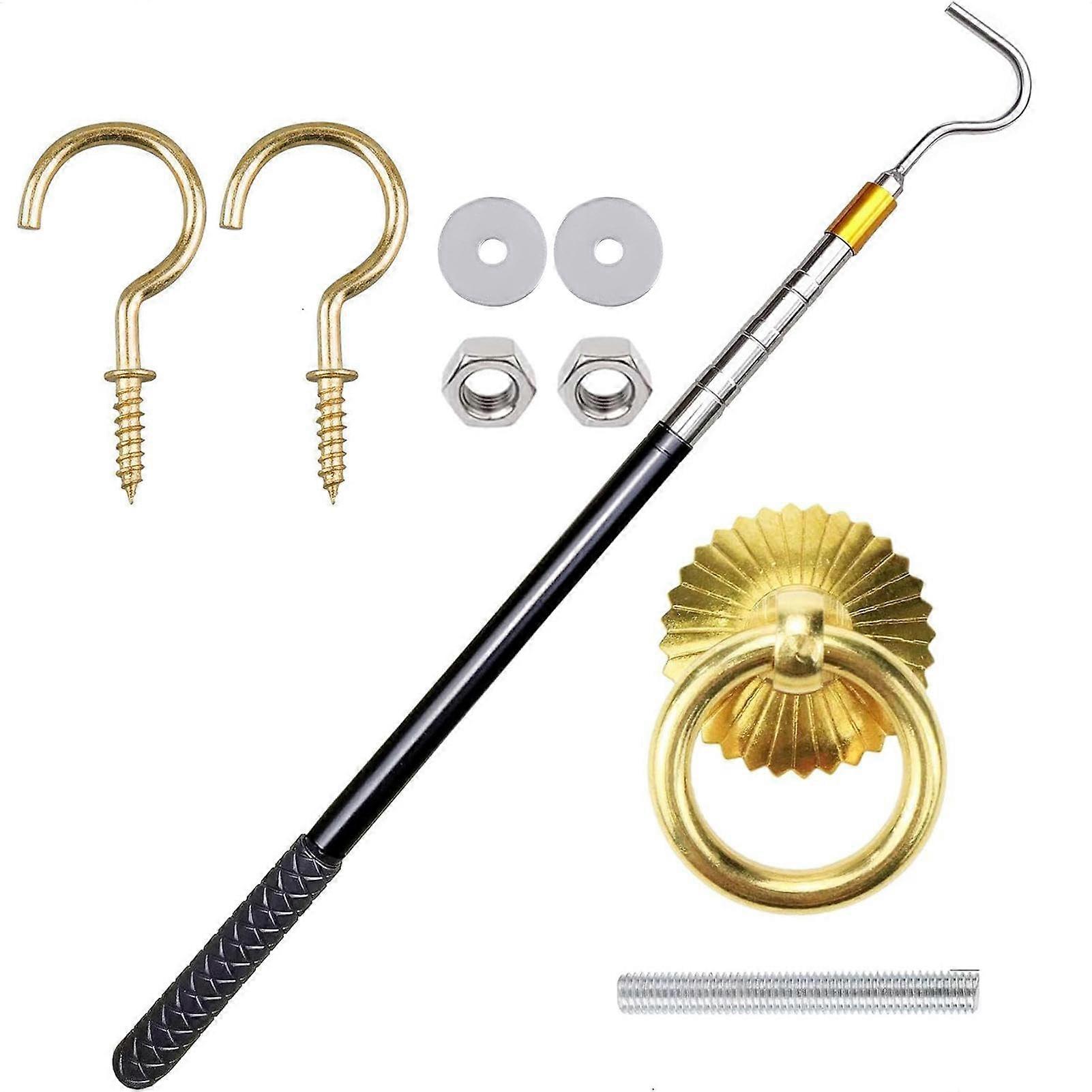 Loft Ladder Pull System Kit, Loft Pull System, Hooks, Extension Pole
