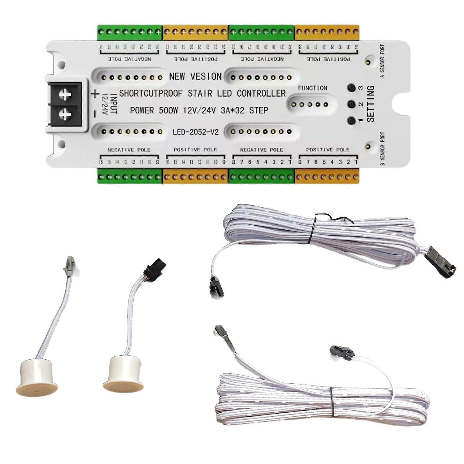 Automatic Cascaded Stair Light Controller 32 Channels Sensor Stair Light Controller Ladder Step Light Controller