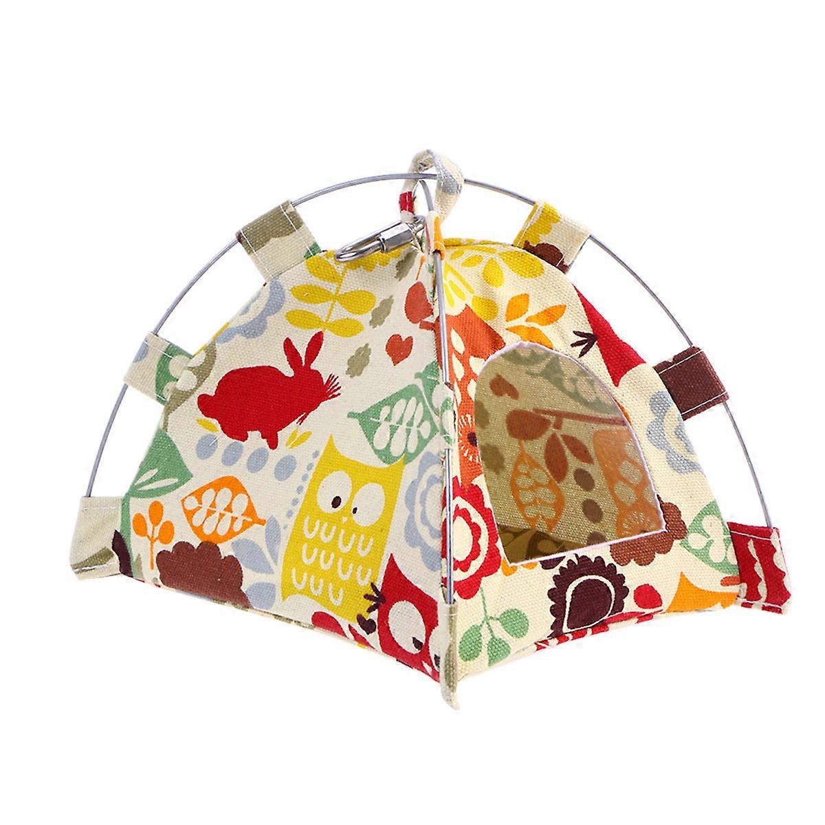 Warm Bird Nest Parrot Bed Zoo Pattern Shape Pet Cave Toy Style Birds Small and Medium Pets 1Pcs