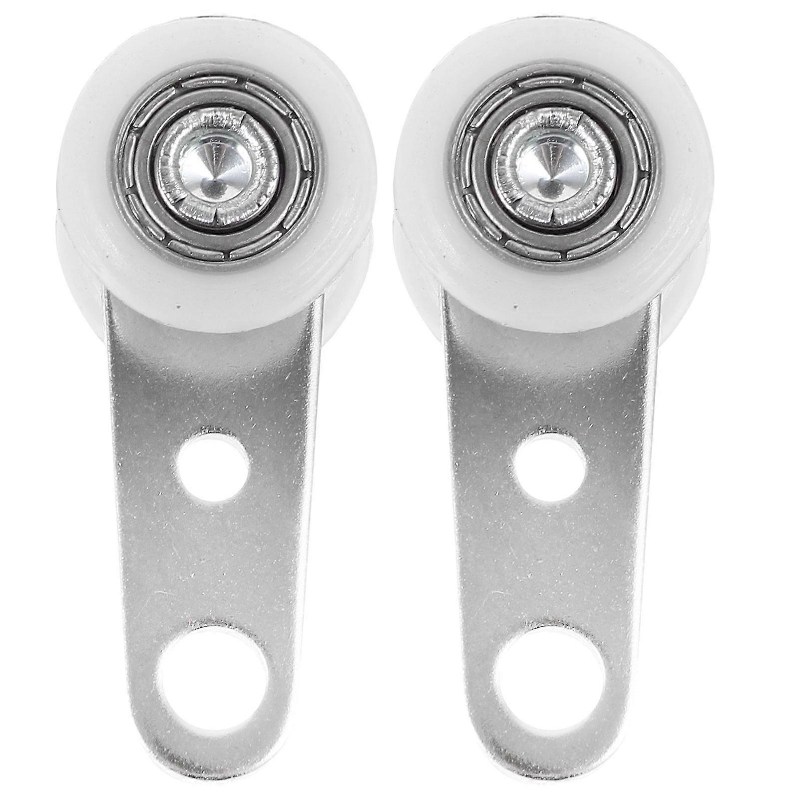 Hanging Wire Towing Wheel Double Pulley Block Door Window For Curtains 4.50x1.80x1.75cm Bearing Design 2Pcs