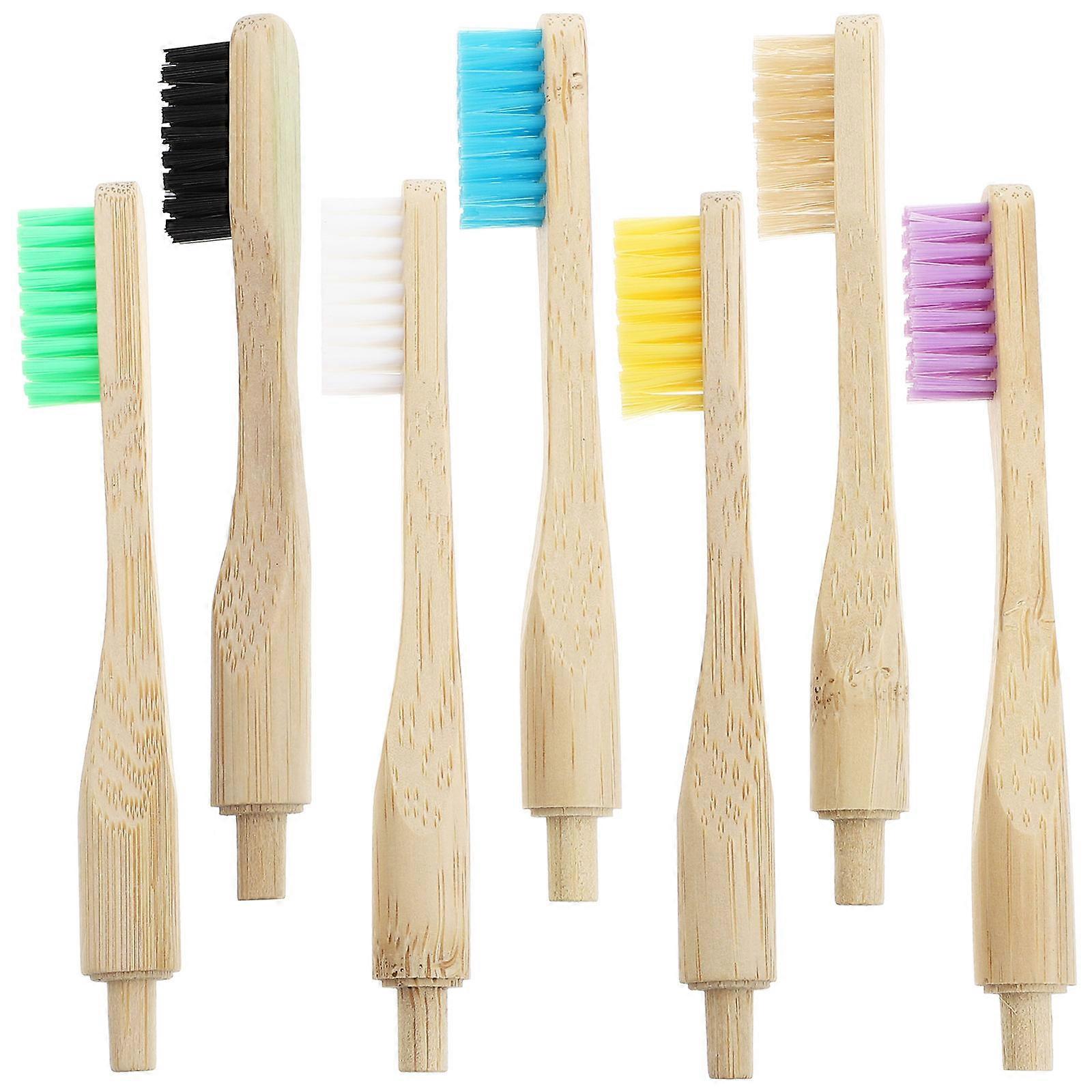 Bamboo Toothbrush Set Design for Friends Home Use 7Pcs