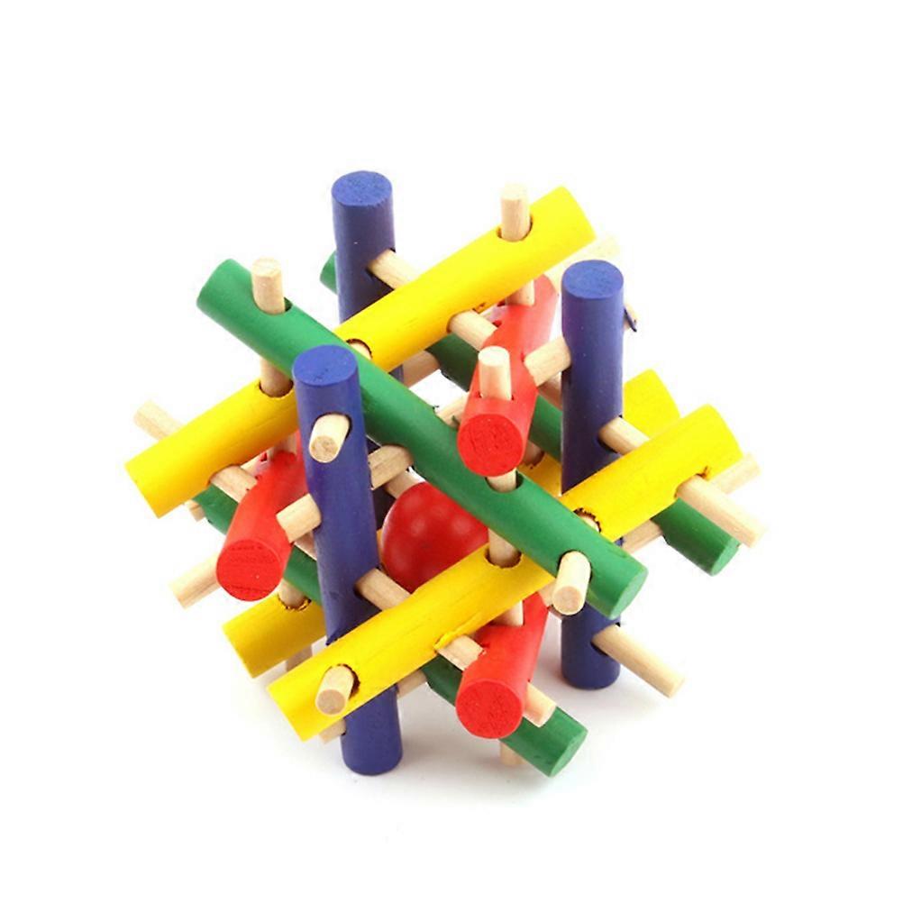 Wooden Parrot Bite Resistant Climbing Chew Ball for Cockatiels & Parakeets – Safe & Durable Bird Toy for Playful Adventures