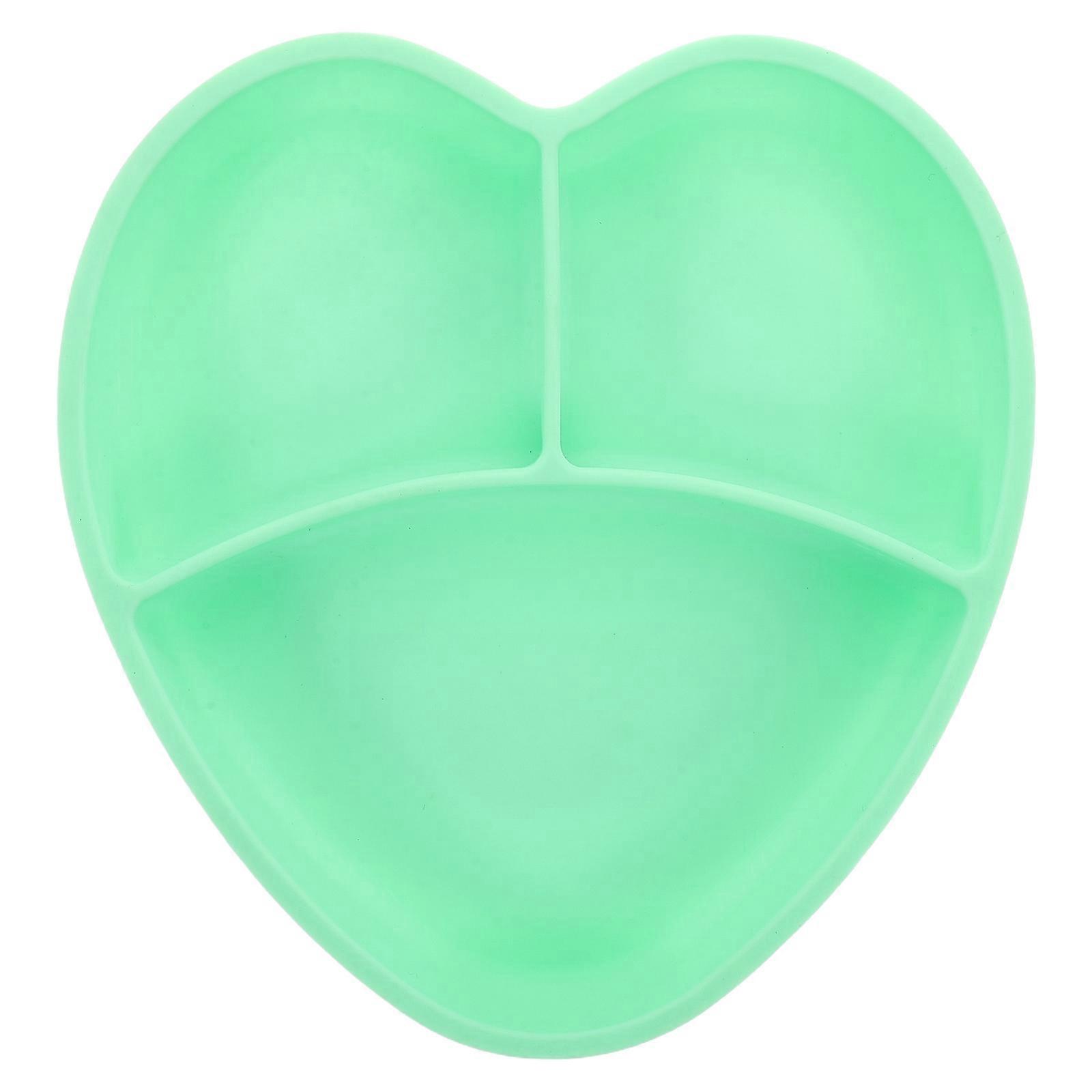 Heart Shaped Suction Plate Lightweight, Durable Silicone Dining Plate for Weaning, Independent Eating, and Travel Friendly Use