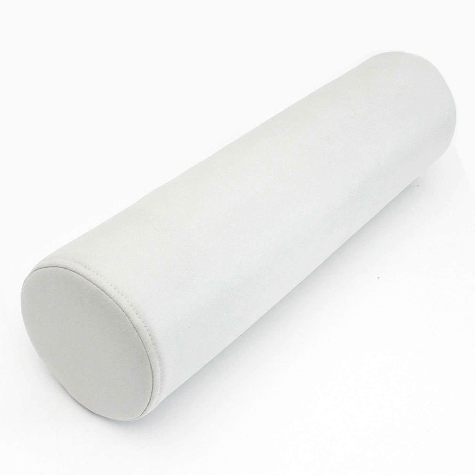 Neck pillow cylindrical soft support for cervical spine relief from neck pain memory foam pillow 20*70CM white
