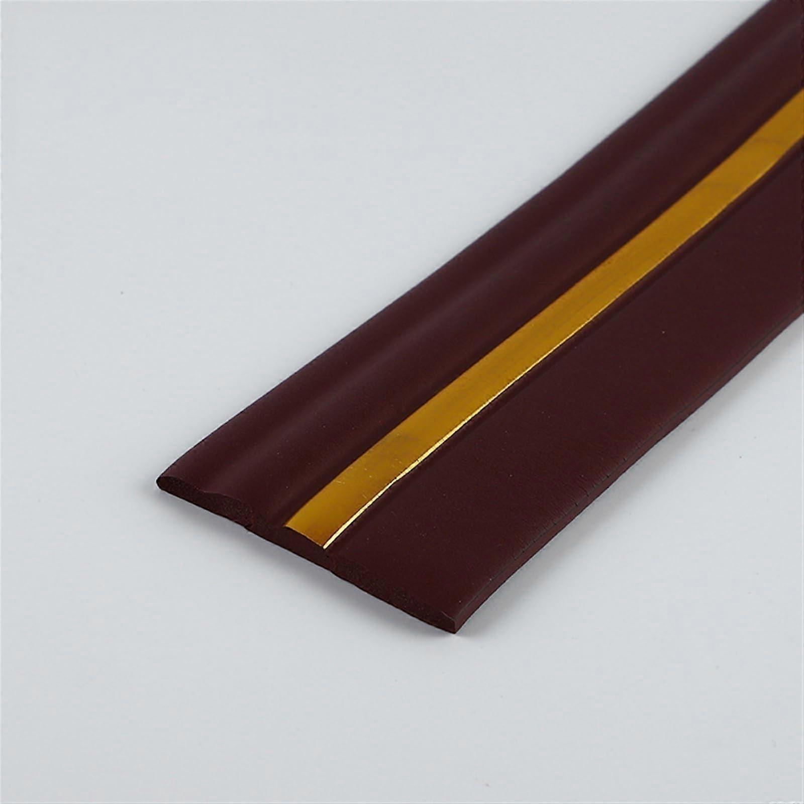 Selfadhesive sealing strip, flexible baseboard molding, 4 inches x 20 feet (Wine Red Gold)