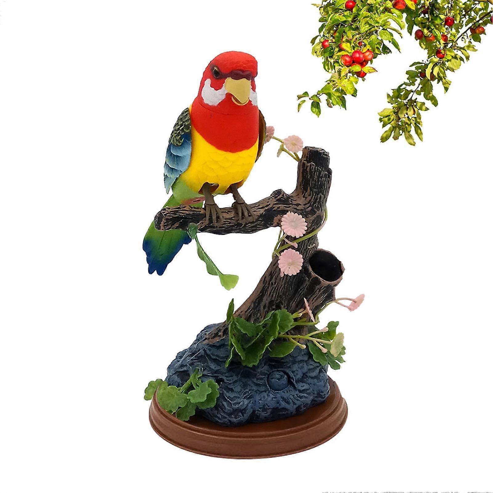 Talking Electric Talking Bird, Voice Simulation Toy, Battery Operated Interactive, Realistic Repeater, Control Voice Toy, Cute Electric