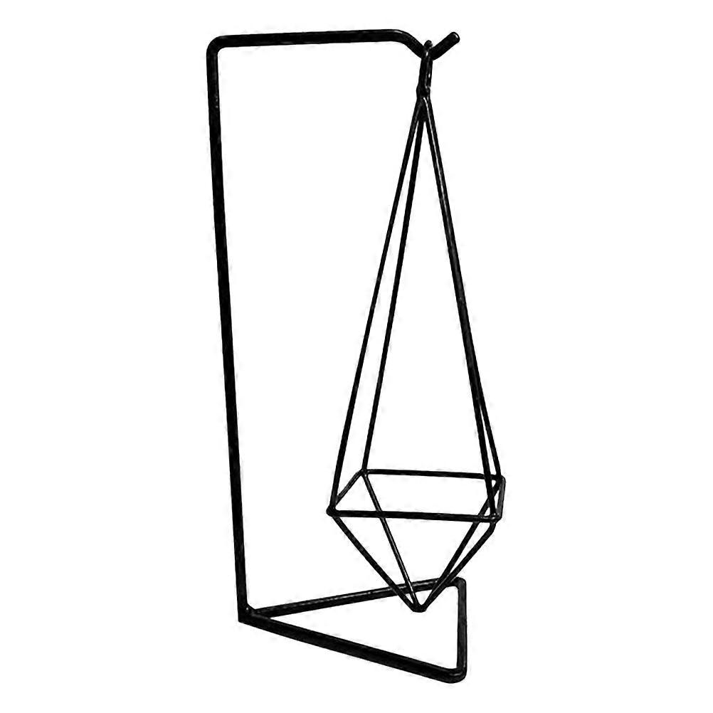 Air Plants Storage Holder Display Stand Office Space Simple Design Iron 9.8×4.3×3.9in Soil-Free Plant Support 1Set