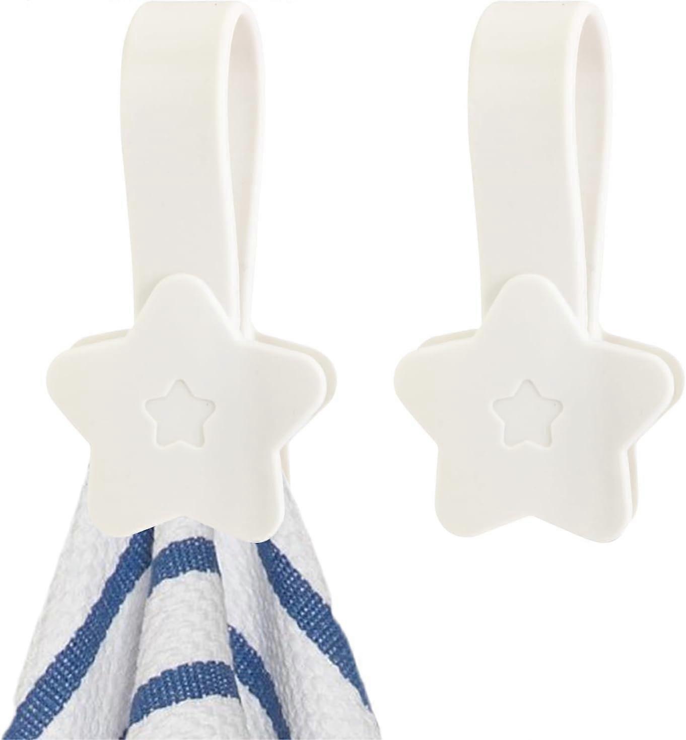 2 pcs Practical Silicone Hand Towel Clips, Magnetic Bath Towel Hooks