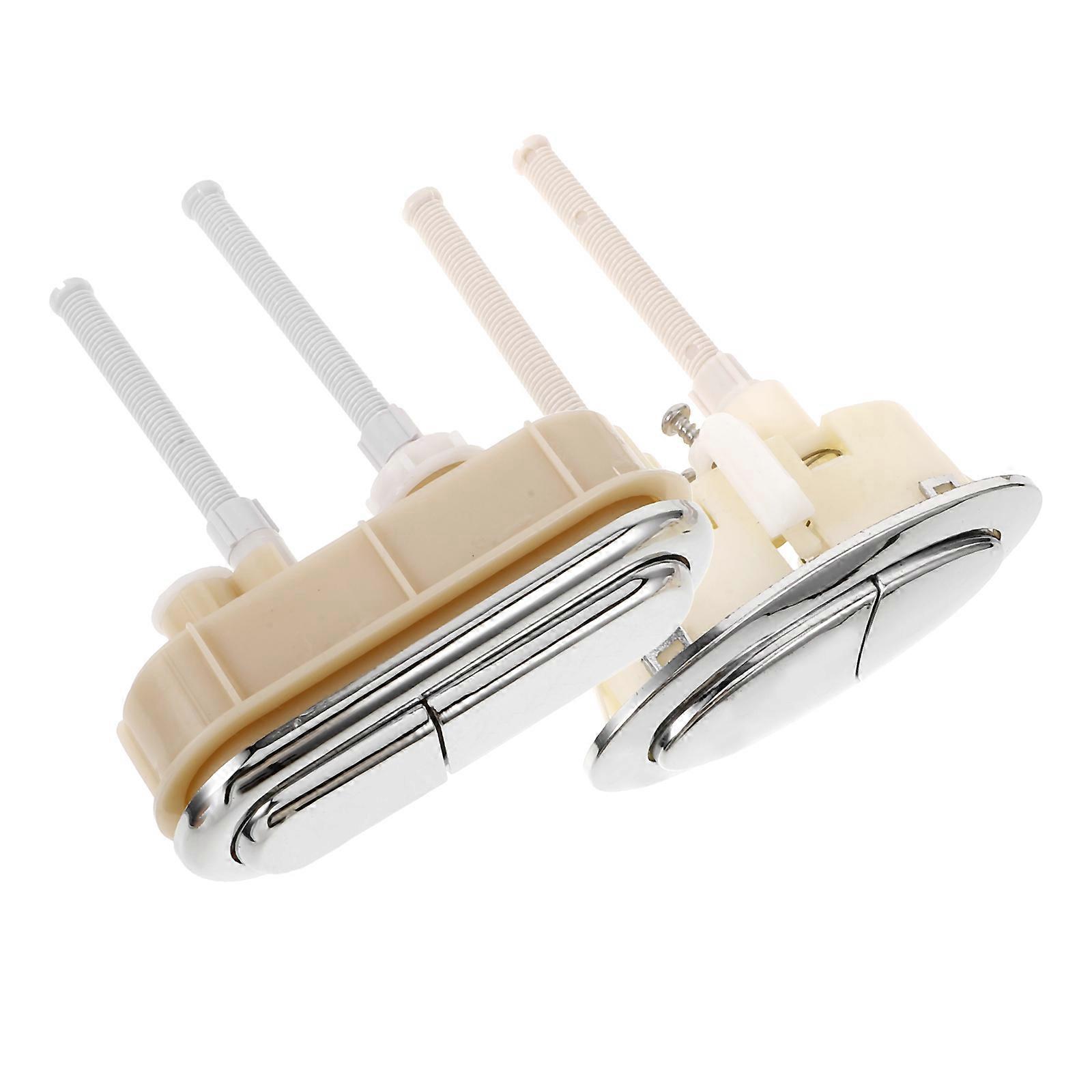 Flush WC Druckknopf Ersatz-Kit Langlebiger Wassertank Zubehör für einfache Installation, passend für Standardtoiletten, 2er Set