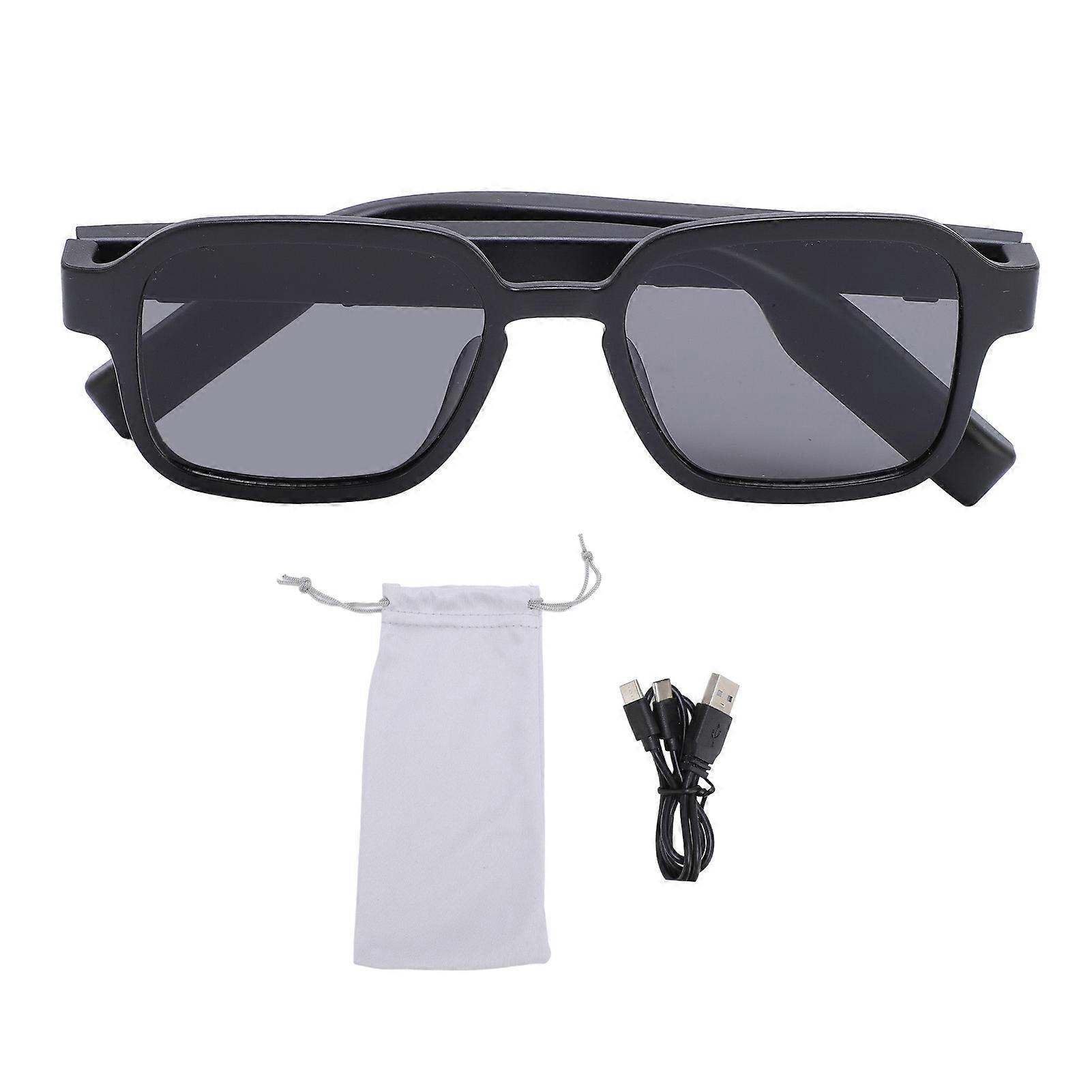 Smart Glasses with Wireless Earphones, UV400 Protection, Voice Assist, and Call Function