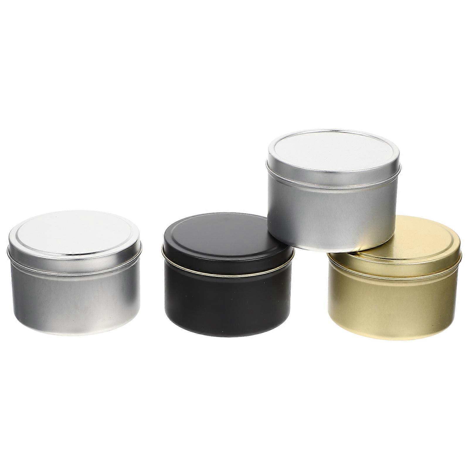 Candles Jar Multipurpose Diy Scented Candle Home Use Circular Iron Frame 4Pcs