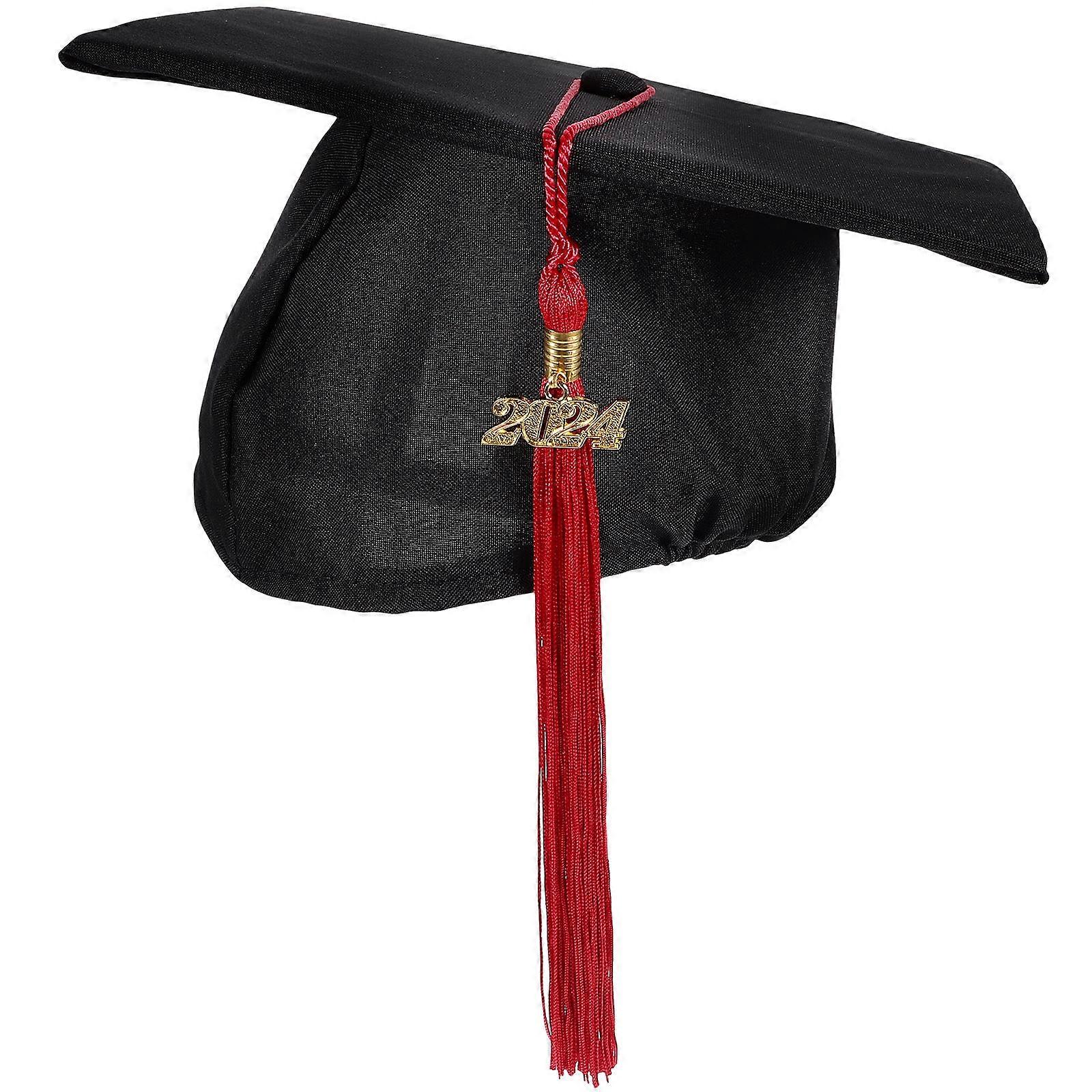 Graduation Cap with Tassel – Unisex Academic Hat for High School and College Ceremonies – Elegant Celebration Accessory
