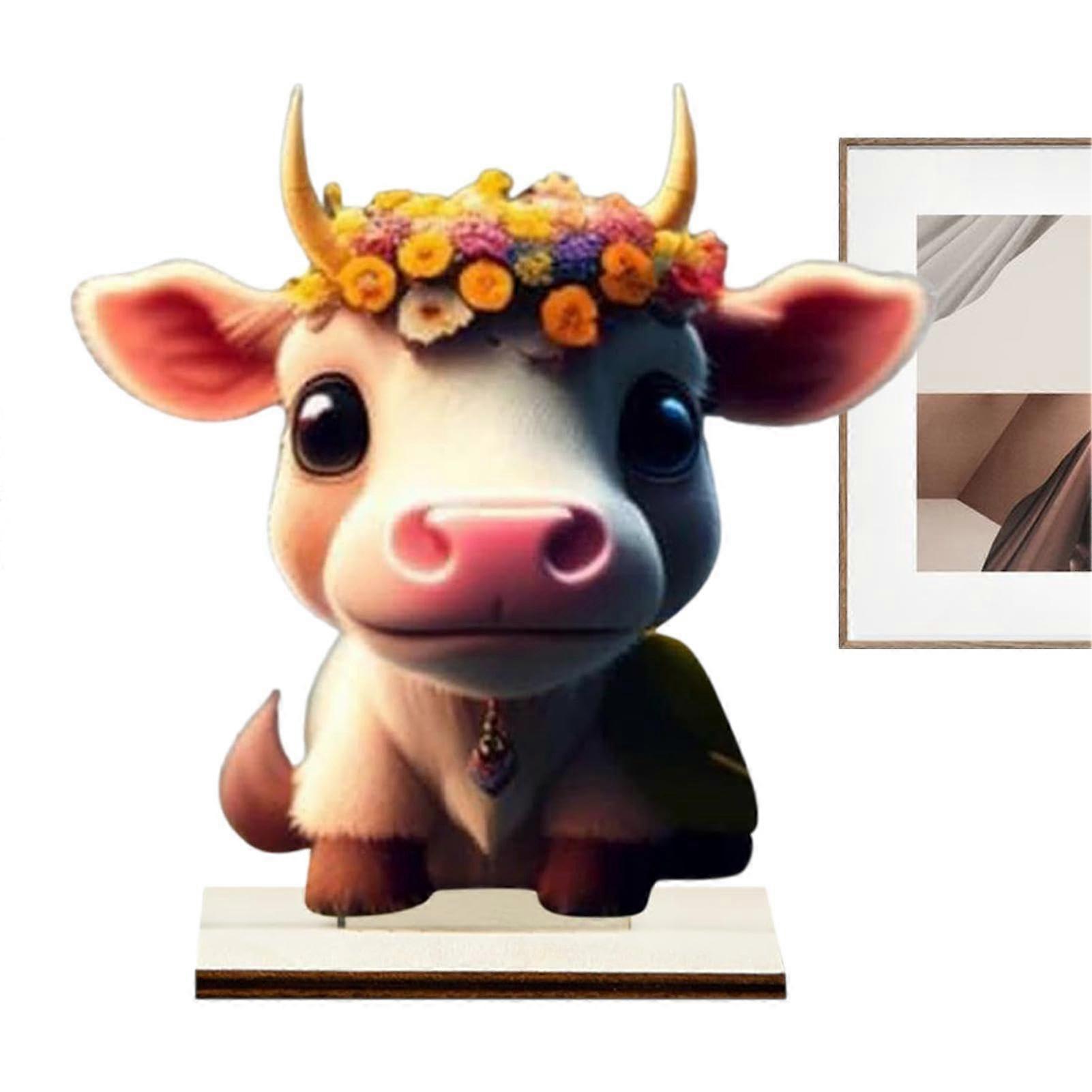 Table decoration Highland cow figurine from livestock farm collection