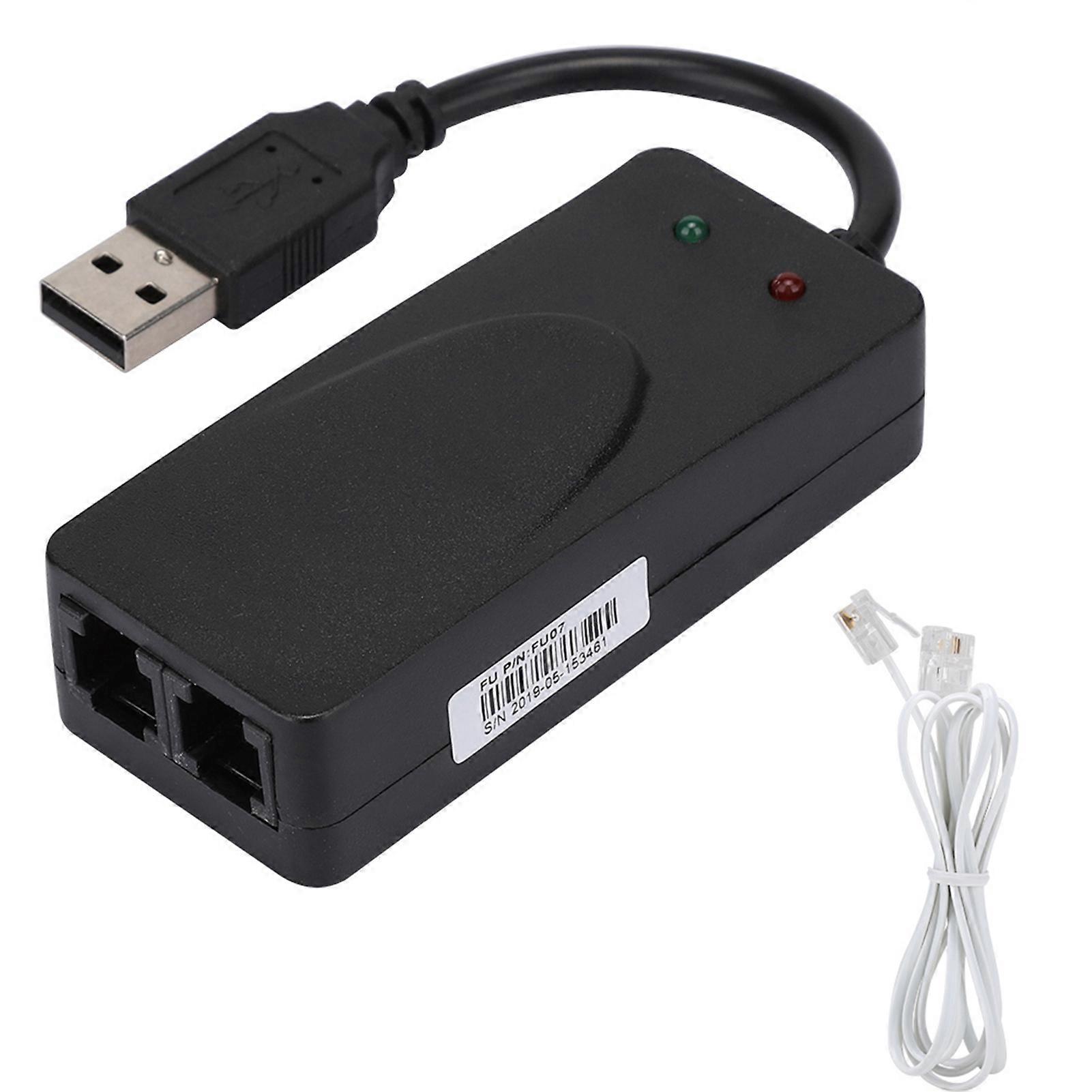 Fax Modem Dual Port USB2.0 56K External Modem Driver for Win 7/Win 8/Win 10/Win XP