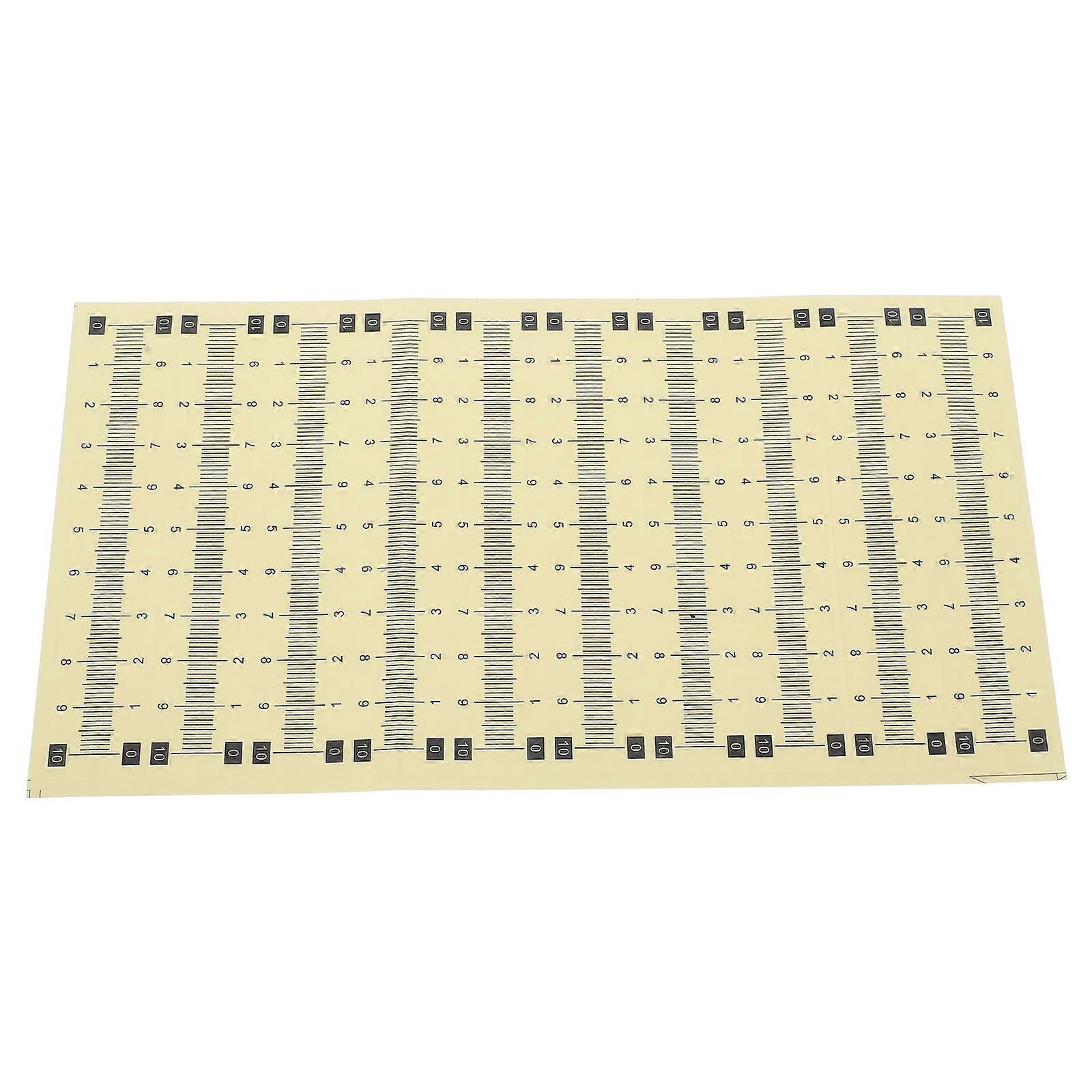 Adhesive Scale Ruler Tape – 20 Sheets, Durable Measuring Sticker for Fishing, Crafting, and General Use, Easy Installation