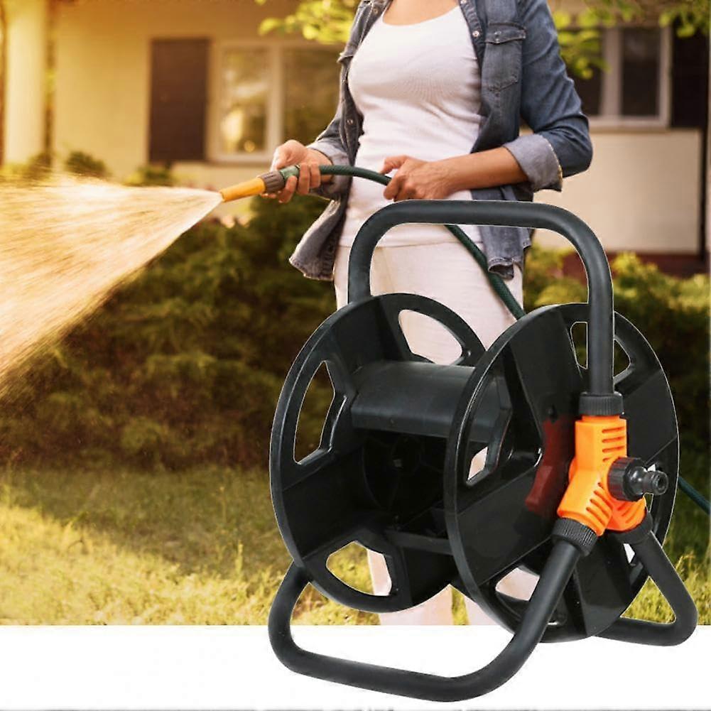 Robust Portable Garden Hose Reel Cart with Tangle-Free Storage for Efficient Cable Management, Compact Design for Mobile Use