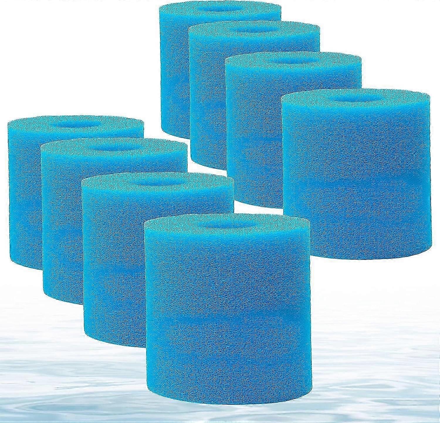 Filterpatronen für Intex Typ H, wiederverwendbarer Poolschaumschwamm, 8er Pack