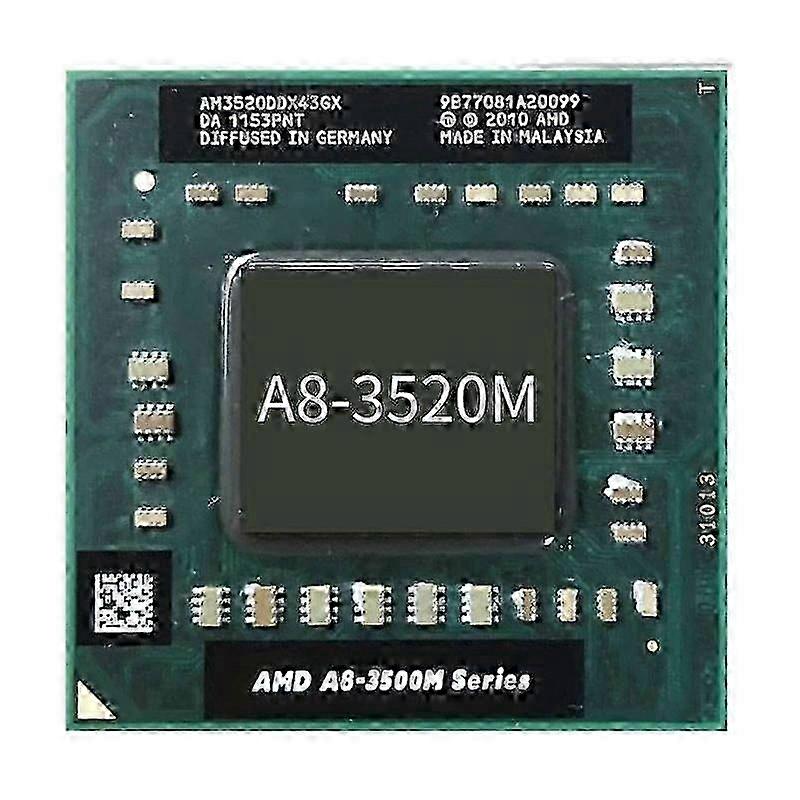 A8-3520M Quad-Core 4-Thread Socket FS1r2 CPU for AMD Laptop Processor Replacement