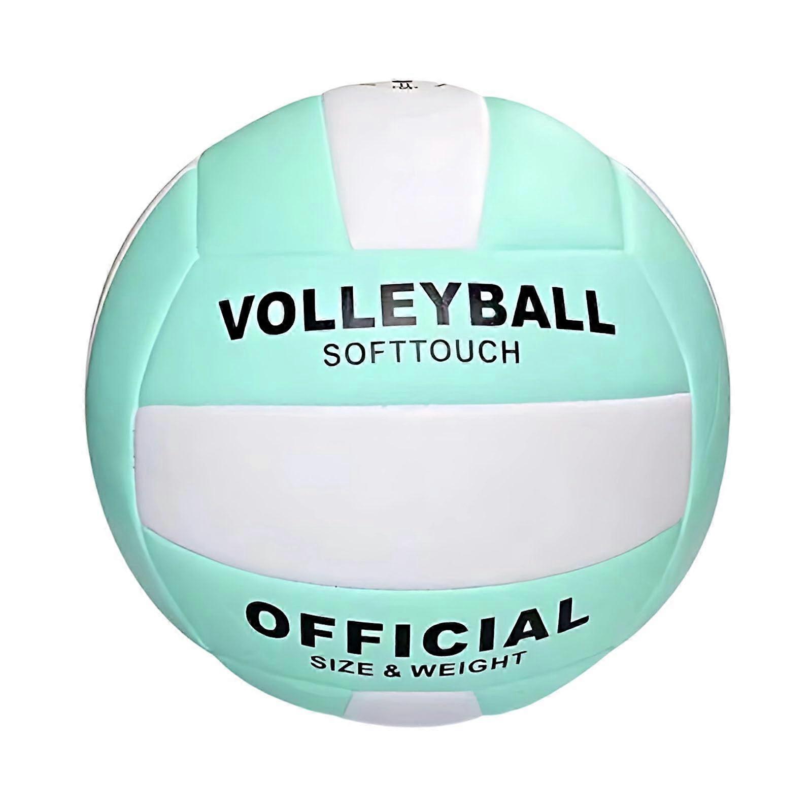 Soft Beach Volleyball, Size 5, for Outdoor/Indoor/Beach, mint green
