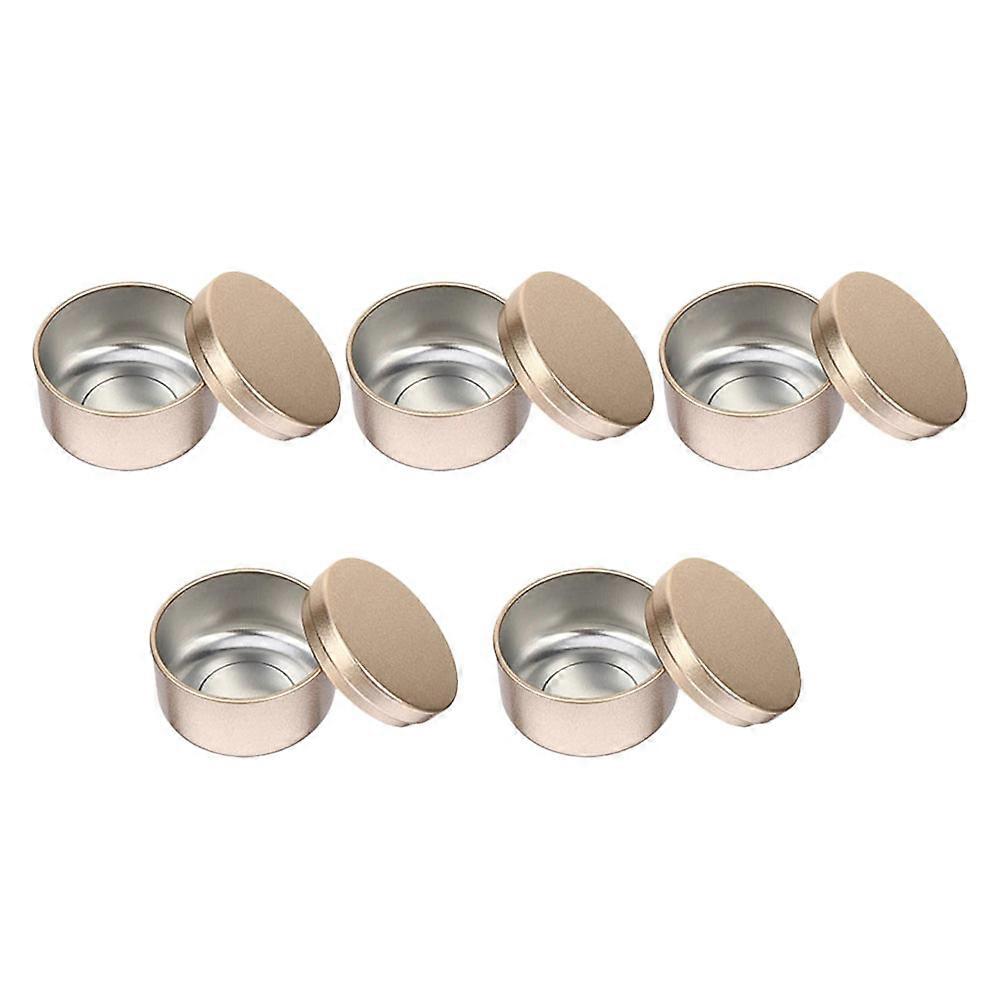 5Pcs Round Aluminum Jars for Empty Makeup Cream Tin Containers