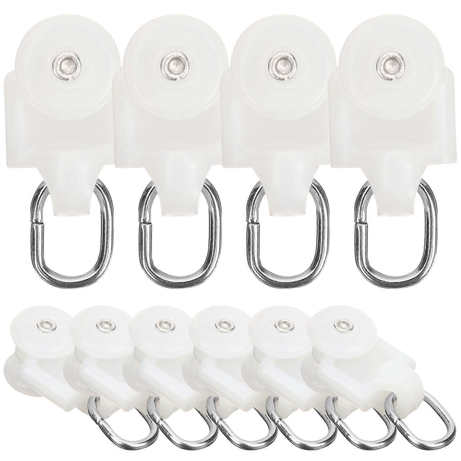 10pcs Curtain Track Wheels Pulley Set for Curtain Rail Fittings