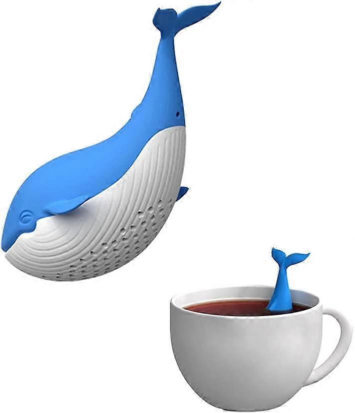 Tea Infuser,Whale Filter Diffuser Loose Tea Silicone Strainer