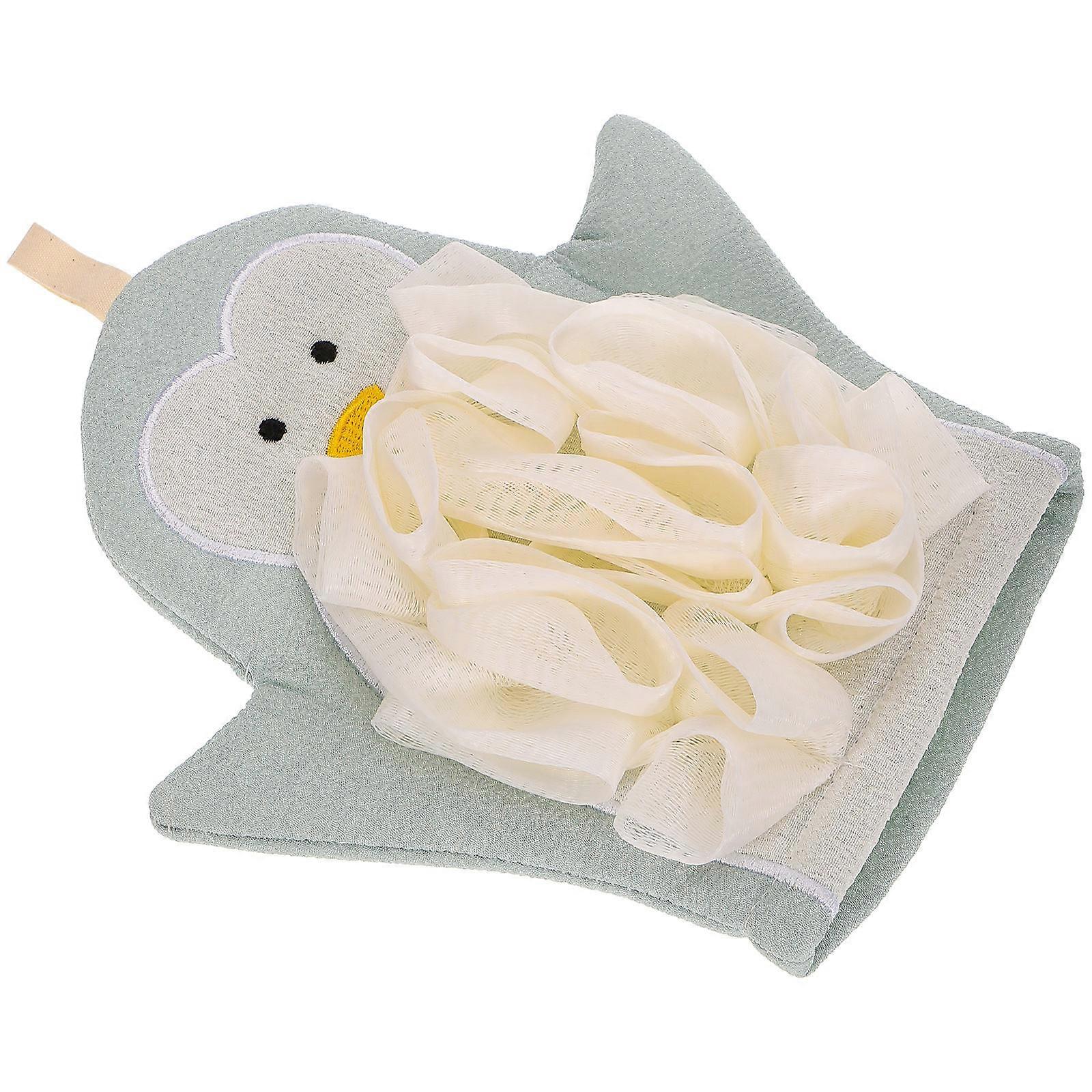 Double-Sided Design Skin Exfoliating Glove Bath Accessory Toweling Material 1Pack