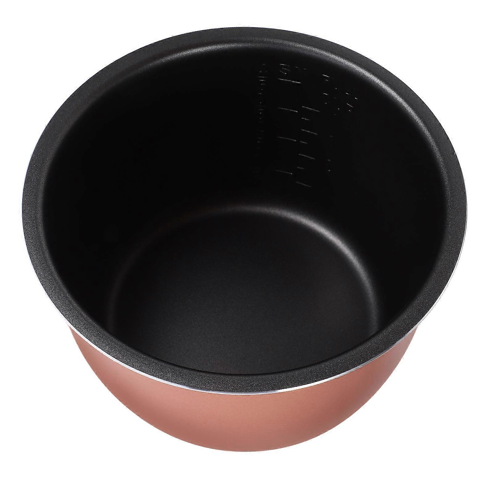 Hemoton 2L Electric Pressure Cooker Liner Rice Cooker Inner Pot Replacement Non Stick Inner Cooking Pot Rice Cooker Liner