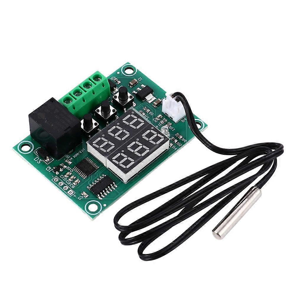 Digital Thermostat Module Temperature Control Board Heating And Cooling Mode Ntc10k Waterproof Sensor 2Pcs