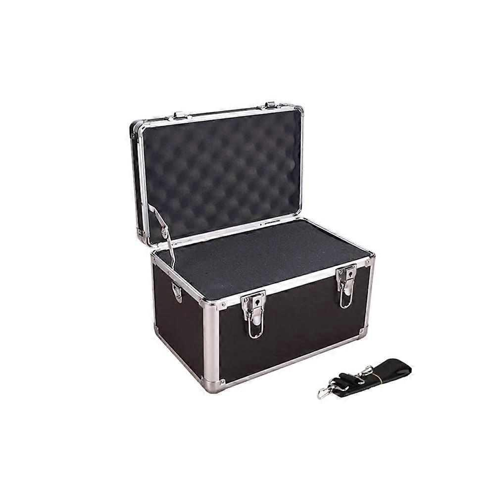 Multifunctional Toolbox Large Capacity Aluminum Alloy Portable Cosmetic Box And Car Instrument Case Silver
