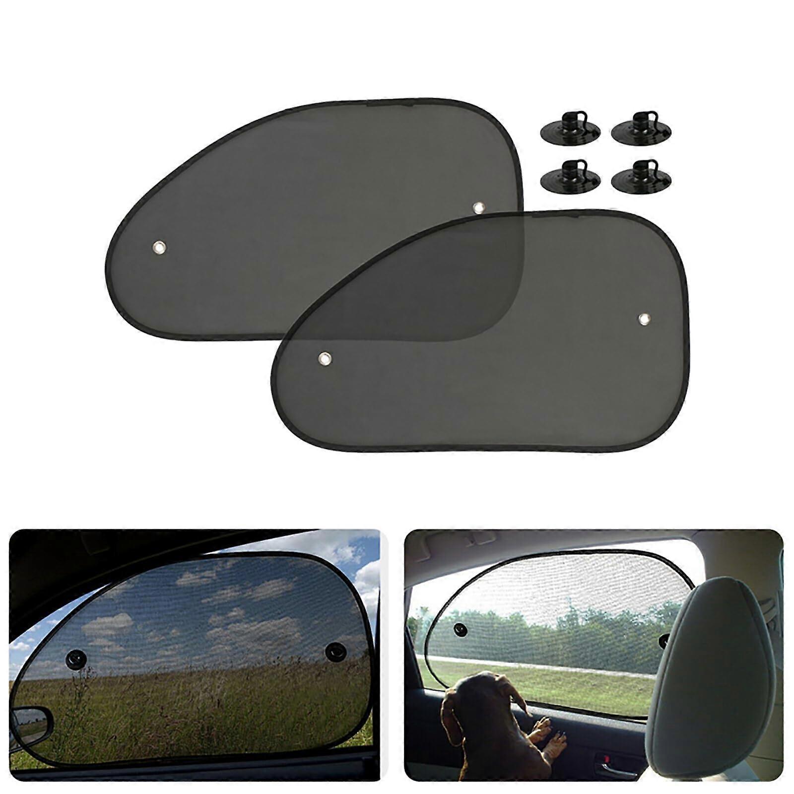 Car Side Window Sun Shade for Mazda, UV Protection Breathable Mesh with Suction Cups