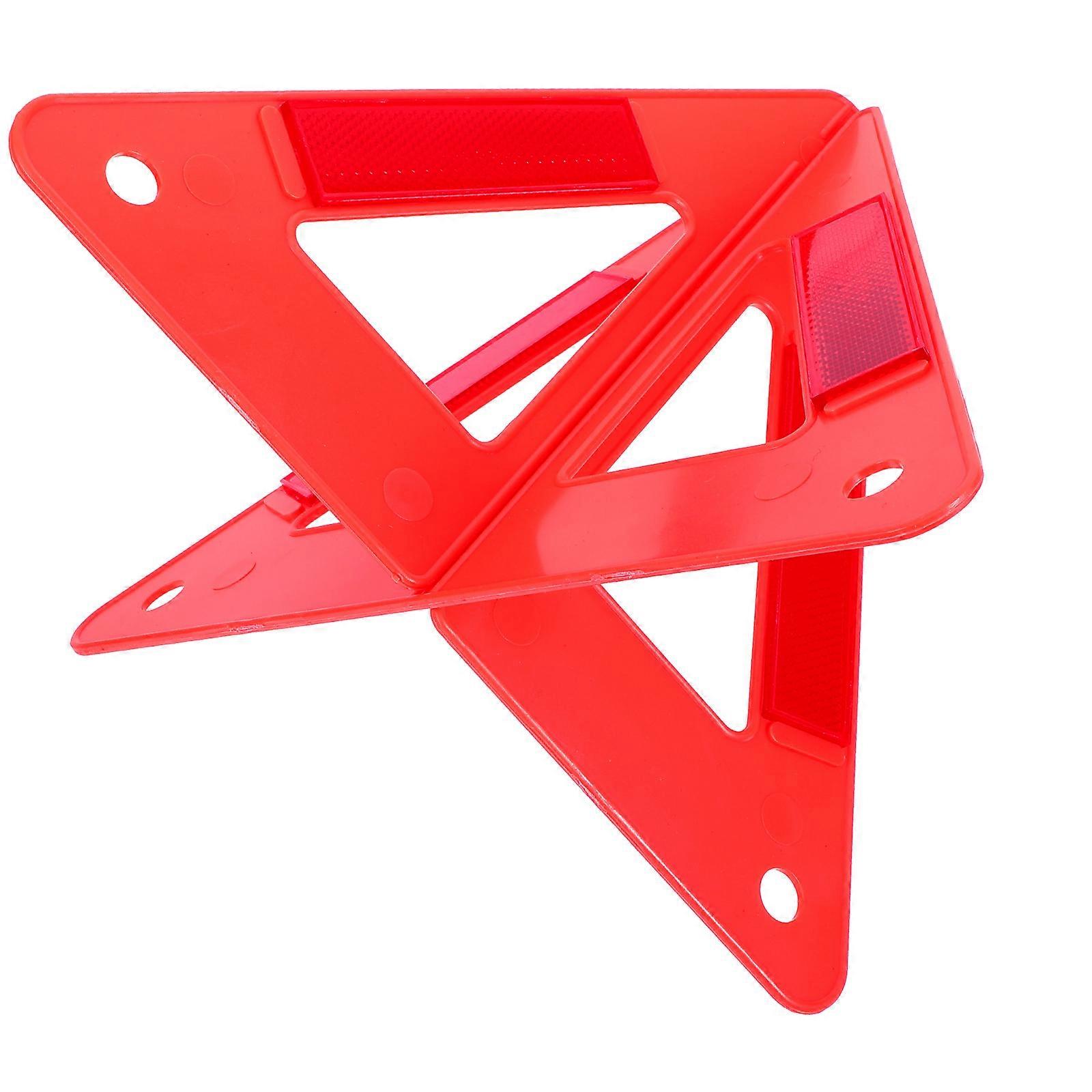 Folding Reflective Road Warning Triangle for Cars – Portable Compact Emergency Sign with Durable PVC Construction and Easy Setup for Reliable Weather